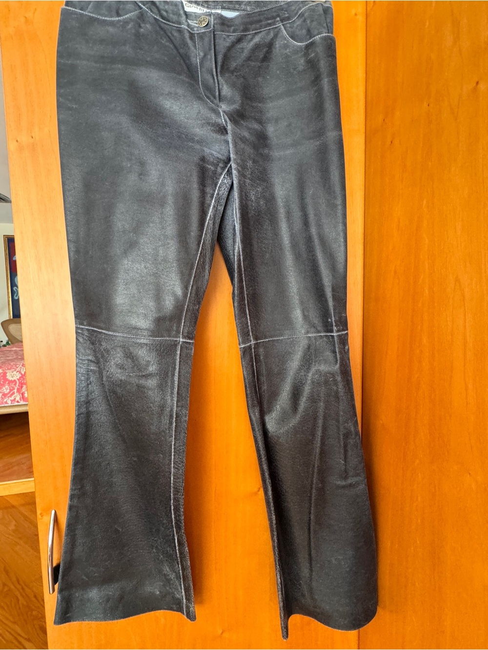 Vintage Guy Fulop Leather Flare Pants
